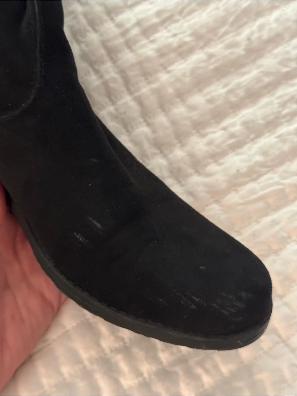 Unisa black suede over-the-knee boots- Size 10M